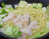 いかと青梗菜の焼きそば作り方3写真