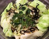 超時短…塩昆布のキャベツ蒸し作り方2写真