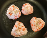 男の簡単紅ショウガ焼きおにぎり作り方3写真