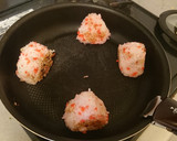 男の簡単紅ショウガ焼きおにぎり作り方5写真