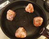 男の簡単紅ショウガ焼きおにぎり作り方6写真