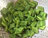 モロッコいんげんと卵のバター炒め☆トルコ作り方1写真