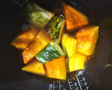 炊飯器でめんつゆでかぼちゃのたいたん作り方1写真