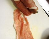 いんげん豆と人参の肉巻き味噌味作り方2写真