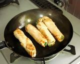 いんげん豆と人参の肉巻き味噌味作り方5写真
