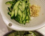キャベツときゅうりの酢の物♡ ＋生姜作り方1写真