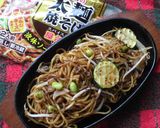そぼろを使った鉄板焼きそば♫作り方6写真