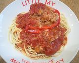 パプリカのみっしり肉詰め作り方8写真