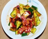 驚愕レシピ 叩き胡瓜とタコの豆板醤あえ物作り方12写真