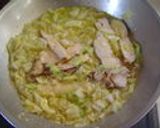 白菜とチキンの和風パスタ♪♪作り方5写真