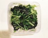 節約副菜♡水菜と海苔和え作り方2写真