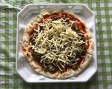 熊電キーマカレーを使ったお手軽カレーピザ作り方3写真
