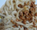 納豆スパ応用編山芋をいれてうまうまうどん作り方2写真