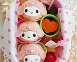 キャラ弁☆真ん丸おにぎりのマイメロちゃん作り方4写真