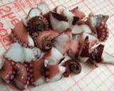 バジル風味！揚げないたこ唐揚げ♪作り方1写真