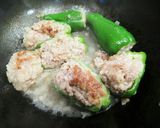 ピーマンの肉詰め 輪切り　弁当用作り方5写真