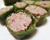 ピーマンの肉詰め 輪切り　弁当用作り方8写真