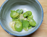 海老とそら豆のとろろあんかけ作り方1写真
