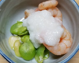 海老とそら豆のとろろあんかけ作り方5写真