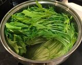 水菜とお揚げの京風煮浸し作り方5写真