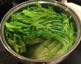 水菜とお揚げの京風煮浸し作り方5写真