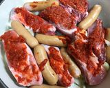 骨つき肉とソーセージの香味野菜煮込み作り方6写真