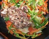 簡単調味料で豚肉のチャプチェ！作り方6写真