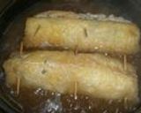 鶏ひき肉の薄揚げロール煮作り方6写真
