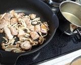 鶏肉とキャベツのクリームだしスープパスタ作り方3写真