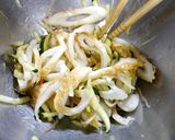 簡単！ズッキーニと竹輪のみょうが和え作り方4写真