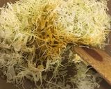 千切りキャベツ大量消費♪カレー巣ごもり卵作り方2写真