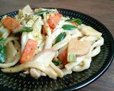 かぶの甘味噌焼きうどん作り方6写真