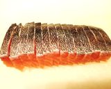 海峡サーモン湯引き刺身作り方2写真