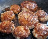 お弁当にも！みそ照りハンバーグ作り方8写真
