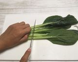 ごはんが進む♪小松菜と鶏もも肉の炒めもの作り方1写真