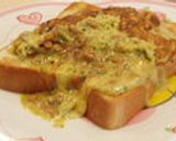おいし~!納豆たまごトースト♪作り方5写真