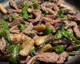 ビーフと茄子とピーマンの胡麻味噌炒め作り方5写真