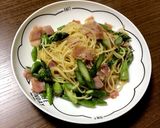 アスパラとベーコンのパスタ作り方5写真