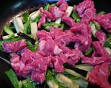 ビーフと茄子とピーマンの胡麻味噌炒め作り方4写真