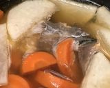 ブリ大根+●ブリ切り身と薄切り根菜の甘煮作り方2写真