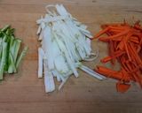 三色千切り野菜のレモン漬け作り方1写真