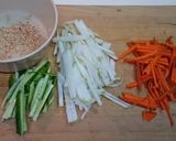 三色千切り野菜のレモン漬け作り方2写真