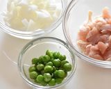 もち麦入り洋食屋さんのチキンライス作り方1写真