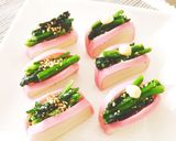 ほうれん草の胡麻和えを挟んだかまぼこ♪作り方3写真