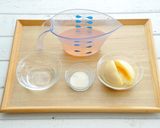 ☆桃の煮汁ゼリー☆作り方1写真