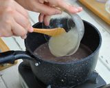 ☆桃の煮汁ゼリー☆作り方3写真