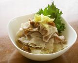 豚しゃぶと長芋となめこの白だしポン酢あえ作り方5写真