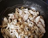 ほうれん草とキノコのペペロンチーノ風作り方4写真