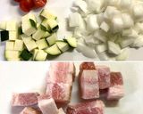 夏野菜★トマトとズッキーニの極うまスープ作り方1写真