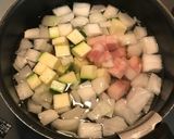 夏野菜★トマトとズッキーニの極うまスープ作り方2写真